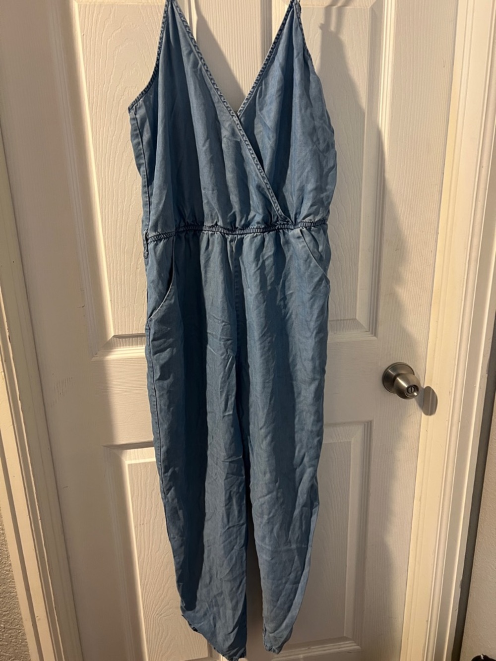 Lovers + Friends Light Blue Girls' Chambray Jumpsuit